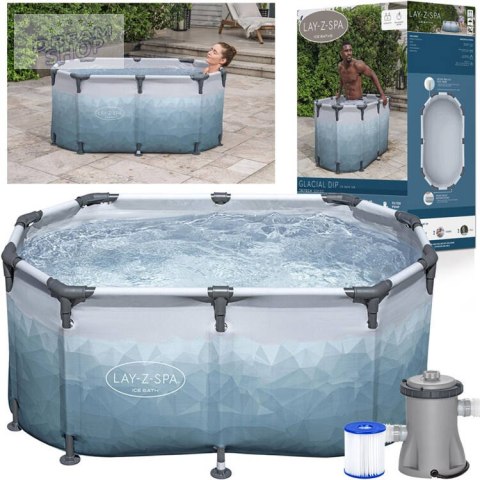 Bestway Zestaw Zbiornik do MORSOWANIA Glacial Dip + pompa 150x90cm 6002N Bestway Zestaw Zbiornik do MORSOWANIA Glacial Dip + pompa 150x90cm 6002N