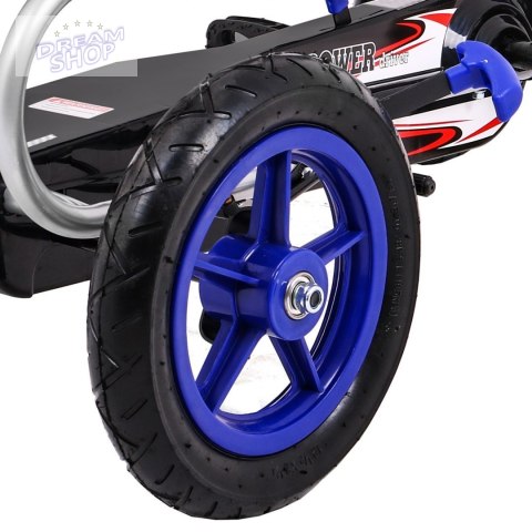 Gokart Full Ahead AIR na pedały dla dzieci 3+ Niebieski + Regulacja siedziska + Pompowane koła + Hamulec ręczny Gokart Full Ahead AIR na pedały dla dzieci 3+ Niebieski + Regulacja siedziska + Pompowane koła + Hamulec ręczny