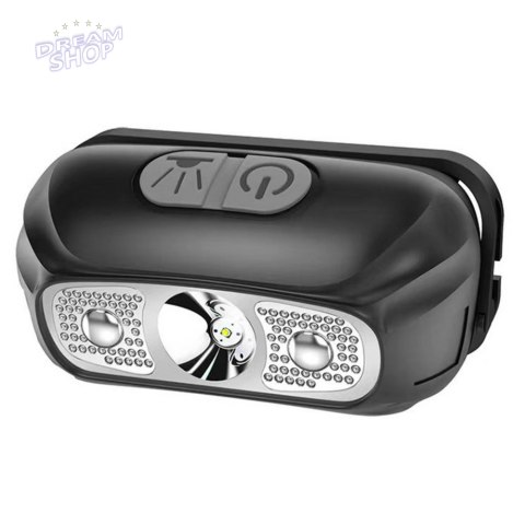 Latarka Czołowa LED Czołówka Dwa Tryby Ładowanie USB Do 5h Działania Latarka Czołowa LED Czołówka Dwa Tryby Ładowanie USB Do 5h Działania