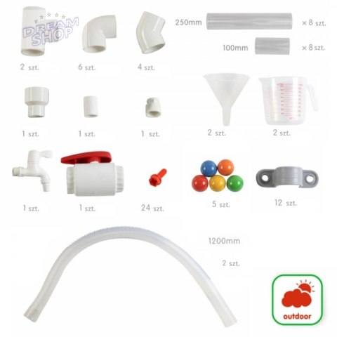 MASTERKIDZ System Rur Do Tablicy STEM 80 elementów MASTERKIDZ System Rur Do Tablicy STEM 80 elementów