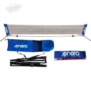 SIATKA ZE SŁUPKAMI ENERO 310X73CM 2W1 DO TENISA ZIEMNEGO, SIATKONOGI