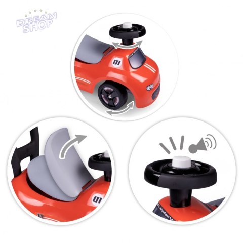 Smoby Czerwony Jeździk z klaksonem Ride-On Smoby Czerwony Jeździk z klaksonem Ride-On