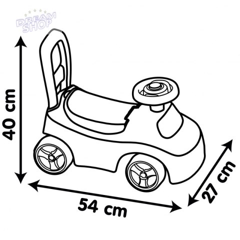 Smoby Czerwony Jeździk z klaksonem Ride-On Smoby Czerwony Jeździk z klaksonem Ride-On