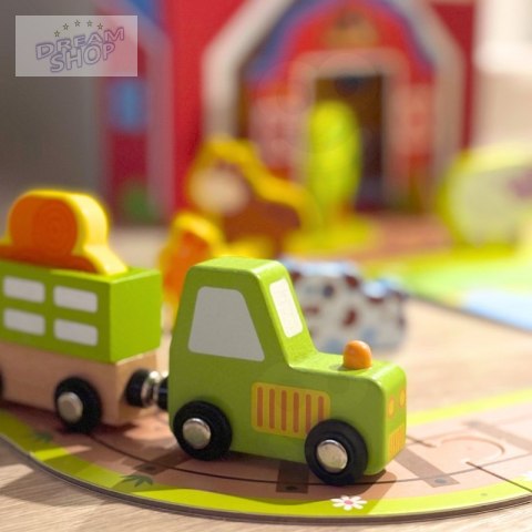 TOOKY TOY Drewniana Farma w Walizce Figurki Pojazdy TOOKY TOY Drewniana Farma w Walizce Figurki Pojazdy