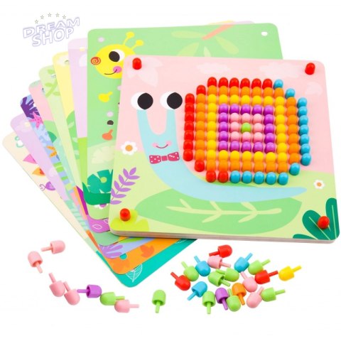 TOOKY TOY Układanka z Pinezkami Kołki Wpinaczka TOOKY TOY Układanka z Pinezkami Kołki Wpinaczka