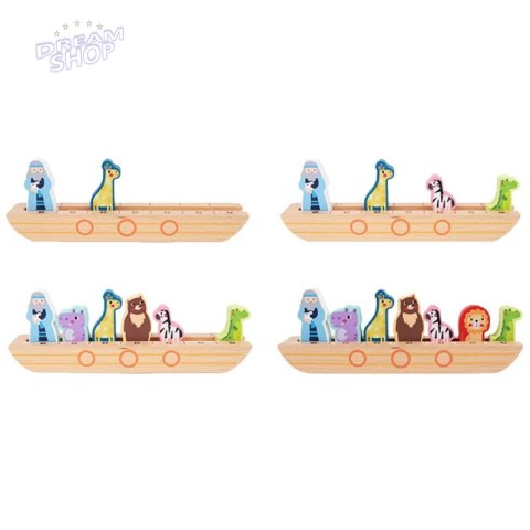 Tooky Toy Drewniana Arka Noego + Książeczka z Zagadkami Tooky Toy Drewniana Arka Noego + Książeczka z Zagadkami