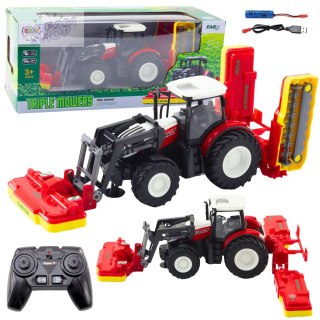 Traktor Rolniczy Z Kosiarkami Do Trawy Zdalnie Sterowany RC 2.4G
