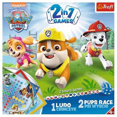 01896 GRA 2w1 Chińczyk - Psi wyścig Paw Patrol 1896