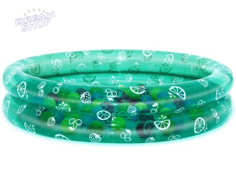 Basenik zielony z kulkami 91cm x 20cm Bestway + 50 kulek 51141
