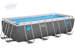 Bestway Basen stelażowy Splashview 488x244x122cm szary rattan 10w1 561MB