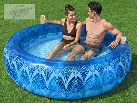Bestway Dmuchany basen BOHEMIAN BLUE + 2 uchwyty na kubek 168x53cm 54479 Bestway Dmuchany basen BOHEMIAN BLUE + 2 uchwyty na kubek 168x53cm 54479