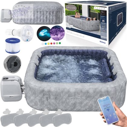 Bestway Lay-Z-Spa San Francisco Pro 7 Wi-Fi aplikacja LED 5-7osob 6001Q