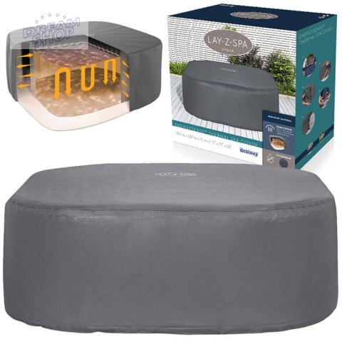 Bestway Pokrywa termiczna pokrowiec ENERGYSENSE do Lay-Z-Spa 180cm 60319