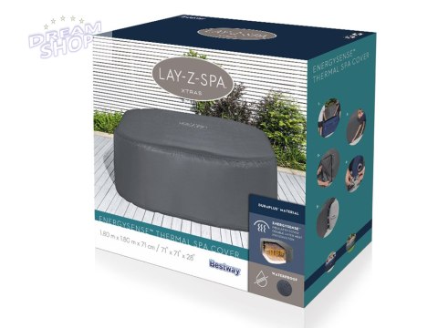 Bestway Pokrywa termiczna pokrowiec ENERGYSENSE do Lay-Z-Spa 180cm 60319