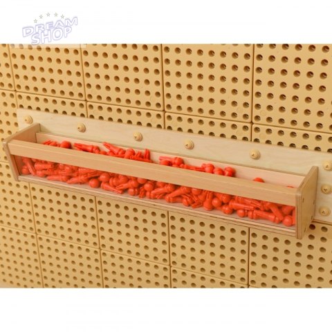 Drewniana Półeczka Przezroczysta Ścianka 80 cm - Masterkidz Tablica Naukowo-Kreatywna STEM