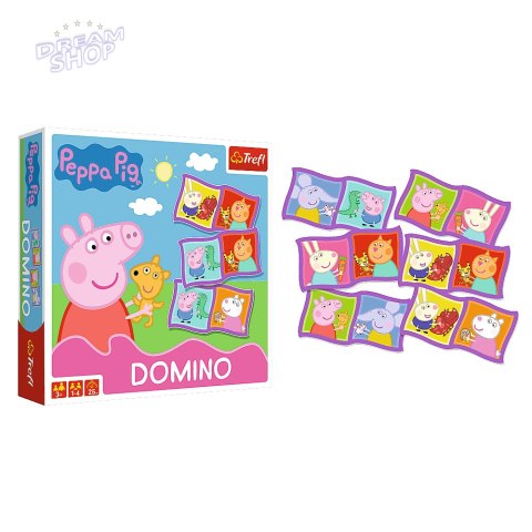 Gra Domino Peppa Trefl 02066 Gra Domino Peppa Trefl 02066