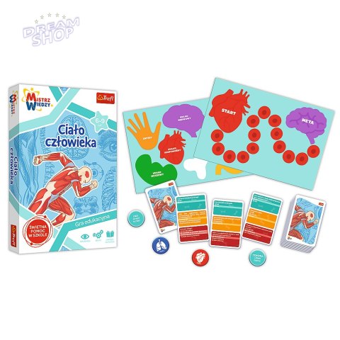 Gra Edukacyjna Ciało człowieka/ Mistrz Wiedzy Trefl 01957 Gra Edukacyjna Ciało człowieka/ Mistrz Wiedzy Trefl 01957