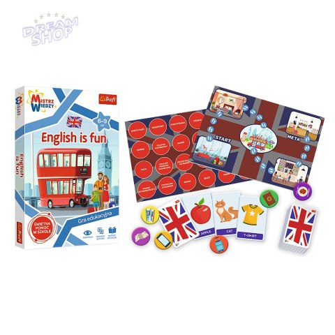 Gra Edukacyjna English is Fun z Serii Mistrz Wiedzy Trefl 01954