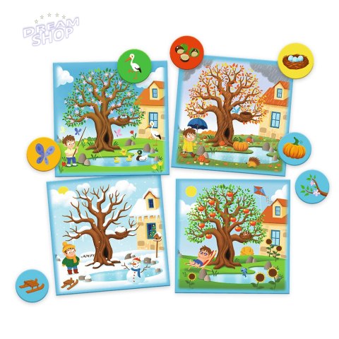 Gra Edukacyjna Pory Roku z Serii ABC Malucha Trefl 01941 Gra Edukacyjna Pory Roku z Serii ABC Malucha Trefl 01941