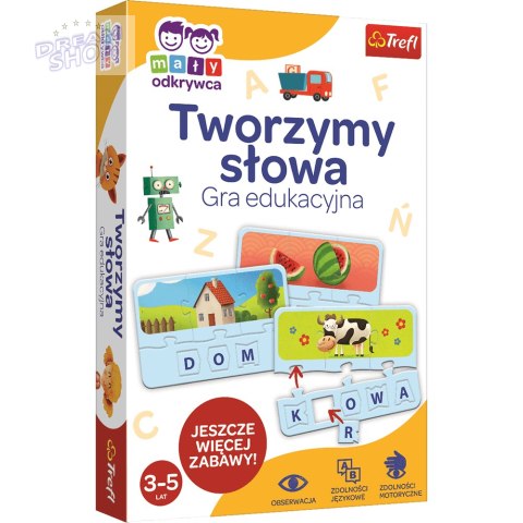 Gra Edukacyjna Tworzymy słowa Mały Odkrywca Trefl 01950
