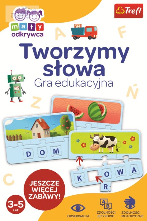 Gra Edukacyjna Tworzymy słowa Mały Odkrywca Trefl 01950