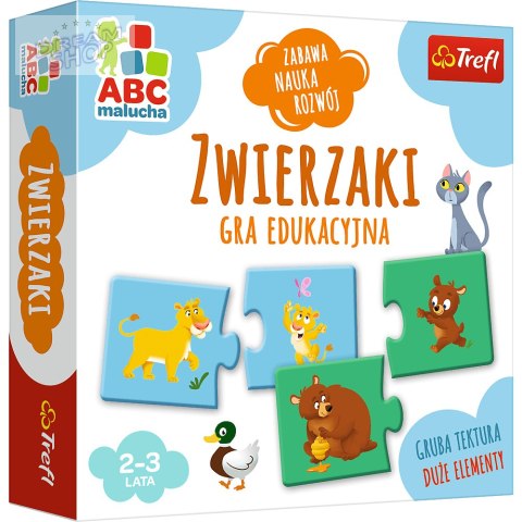 Gra Edukacyjna Zwierzaki z Serii ABC Malucha Trefl 01940