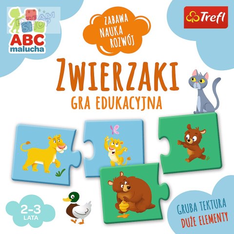 Gra Edukacyjna Zwierzaki z Serii ABC Malucha Trefl 01940