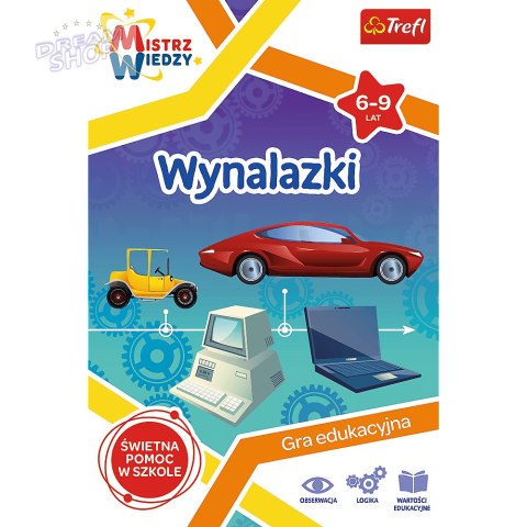 Gra Wynalazki z Serii Mistrz Wiedzy Trefl 01958 Gra Wynalazki z Serii Mistrz Wiedzy Trefl 01958