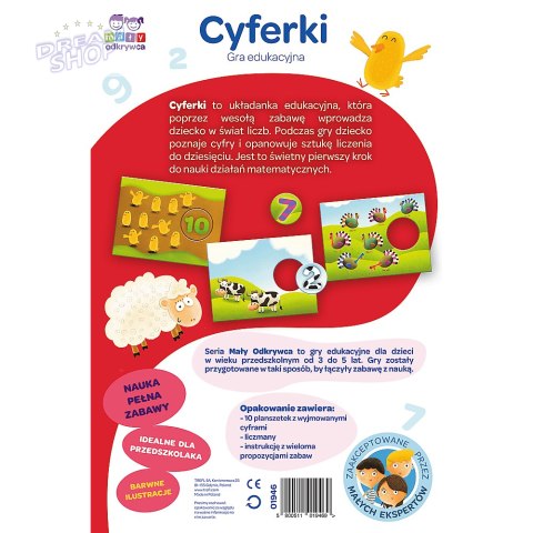 Gra edukacyjna Cyferki z Serii Mały Odkrywca Trefl 01946 Gra edukacyjna Cyferki z Serii Mały Odkrywca Trefl 01946