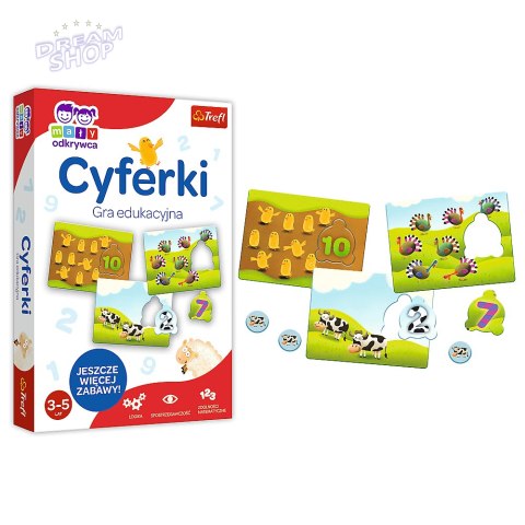 Gra edukacyjna Cyferki z Serii Mały Odkrywca Trefl 01946 Gra edukacyjna Cyferki z Serii Mały Odkrywca Trefl 01946