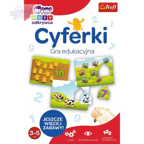 Gra edukacyjna Cyferki z Serii Mały Odkrywca Trefl 01946 Gra edukacyjna Cyferki z Serii Mały Odkrywca Trefl 01946
