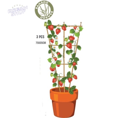 PODPORA DO ROŚLIN BAMBUSOWA 3SZT PROGARDEN PODPORA DO ROŚLIN BAMBUSOWA 3SZT PROGARDEN