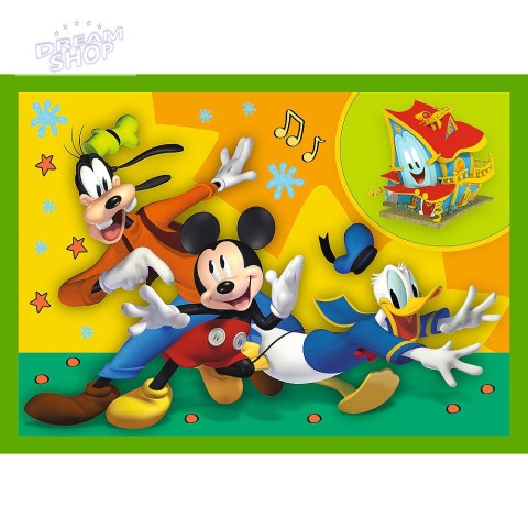 Puzzle - "4w1 (12, 15, 20, 24)" - Wśród przyjaciół Myszka Miki Trefl 34616