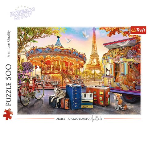 Puzzle - "500" - Wakacje w Paryżu Trefl 37426 Puzzle - "500" - Wakacje w Paryżu Trefl 37426