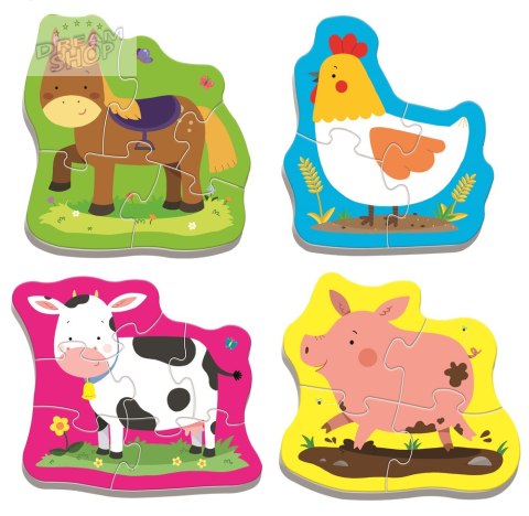 Puzzle - Baby Classic - Zwierzęta na wsi - Trefl Baby 36070