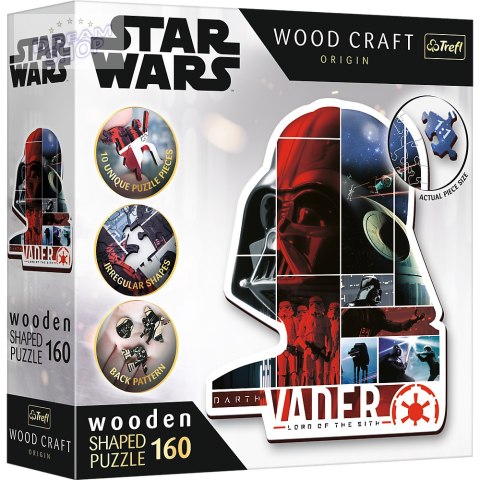 Puzzle drewniane Star Wars 160 el. Darth Vader Trefl 20190