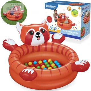 Suchy basen czerwona PANDA z kulkami 107x 94cm Bestway+50 kulek 52702