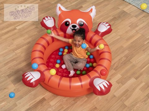 Suchy basen czerwona PANDA z kulkami 107x 94cm Bestway+50 kulek 52702