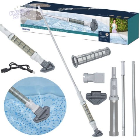 Bestway Akumulatorowy bezprzewodowy odkurzacz do jacuzzi Lay-Z-Spa 60327