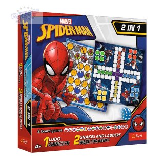 Gra 2w1 Chińczyk / Węże i drabiny - Spider-Man Trefl 02419