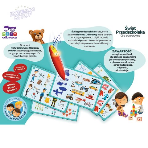 Gra Edukacyjna Świat przedszkolaka Magiczny ołówek Trefl 02112 Gra Edukacyjna Świat przedszkolaka Magiczny ołówek Trefl 02112
