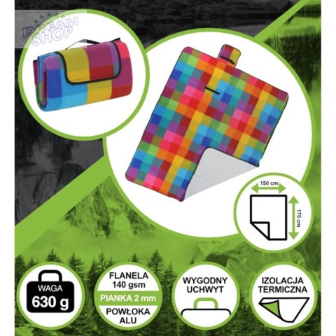 KOC PLAŻOWO PIKNIKOWY 170x150CM Z POWŁOKĄ ALU ENERO CAMP 1064093