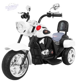 Motorek Chopper NightBike Biały