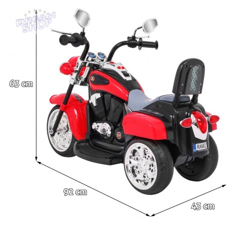 Motorek Chopper NightBike Czerwony Motorek Chopper NightBike Czerwony