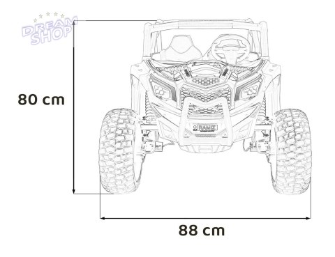 Pojazd UTV X3 Off-Road Różowy