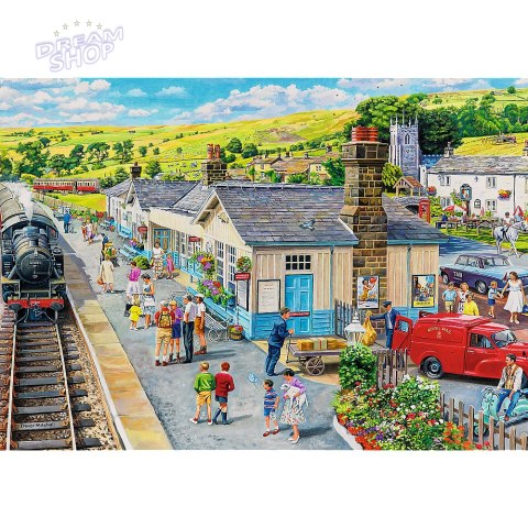 Puzzle - "1000 Premium Plus" - Tea Time: Dworzec kolejowy Trefl 10810