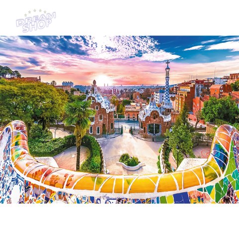 Puzzle - "1000" - Zachód słońca nad Barceloną, Hiszpania Trefl 10711 Puzzle - "1000" - Zachód słońca nad Barceloną, Hiszpania Trefl 10711