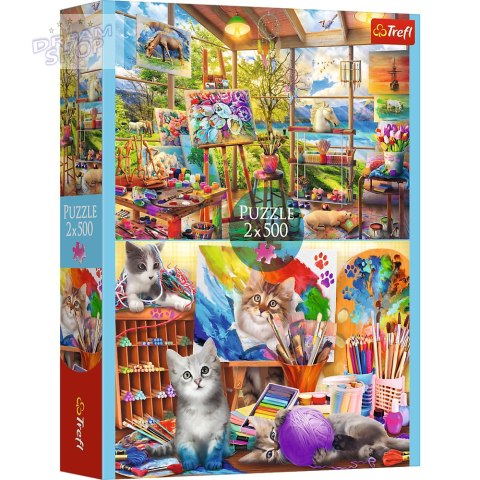 Puzzle - 2x500 - Sztuka malowaniaFSC Mix 70% 37530 Puzzle - 2x500 - Sztuka malowaniaFSC Mix 70% 37530