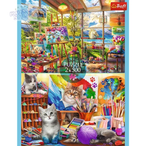 Puzzle - 2x500 - Sztuka malowaniaFSC Mix 70% 37530 Puzzle - 2x500 - Sztuka malowaniaFSC Mix 70% 37530