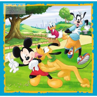 Puzzle - "3w1" - Myszka Miki z przyjaciółmi Trefl 34846